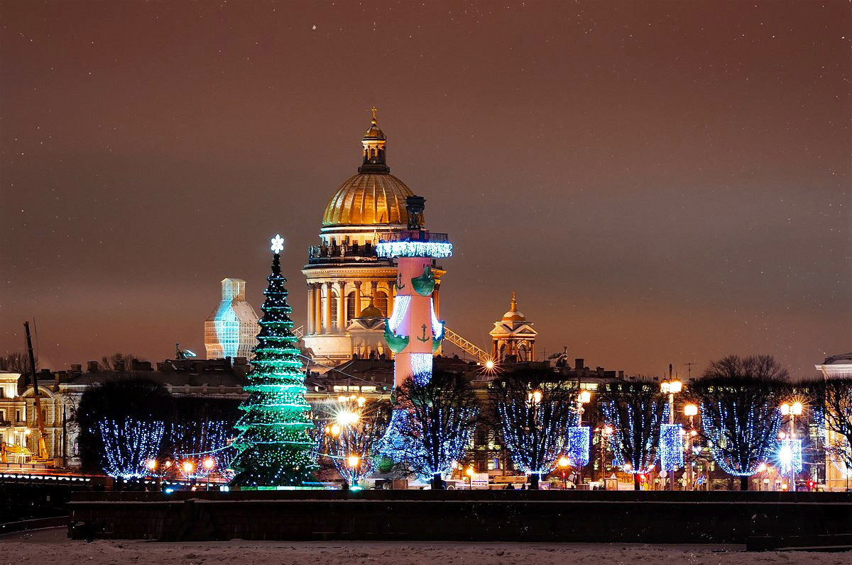 Зимние праздники в Москве